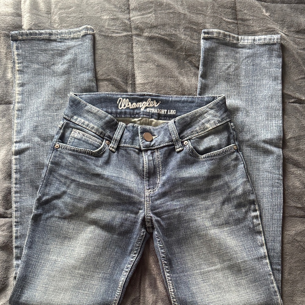 Wrangler Women's Classic Straight Leg Gray Jeans